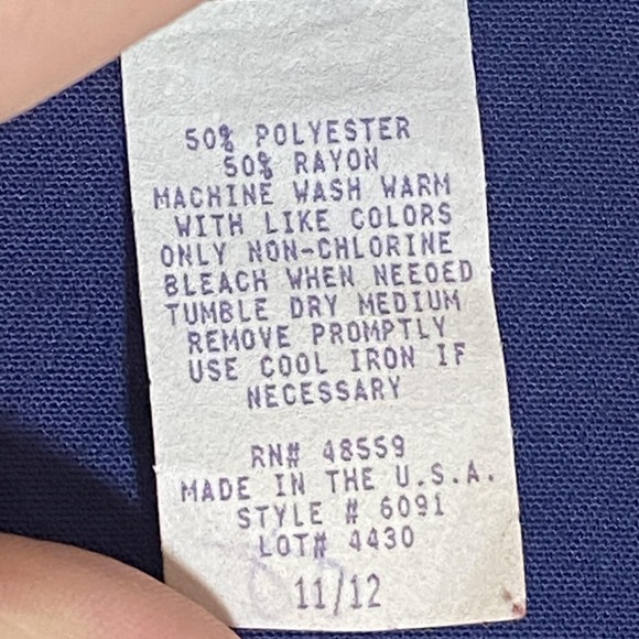 VTG TR Bentley Blazer Jacket Womens 11/12 Navy Blue One Button USA Made Office - Picture 12 of 16